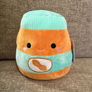 Squishmallows Antoine the Peaunut Butter Jar - 7" - NWT
